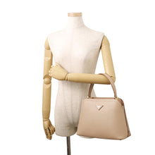 Load image into Gallery viewer, PRADA Matinee 2-Way Handbag Beige1BA251 Leather Size Small
