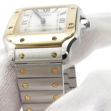 将图像加载到图库查看器中，CARTIER Santos de Cartier watch W34.5mm x H27.0mm Stainless Steel K18YG Silver DialW2SA0033
