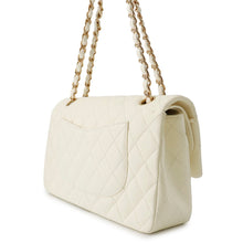 Load image into Gallery viewer, CHANEL Matelasse Double Flap Chain Shoulder Bag WhiteA01112 Lambskin Size 25
