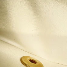 Load image into Gallery viewer, CHANEL Matelasse Double Flap Chain Shoulder Bag WhiteA01112 Lambskin Size 25
