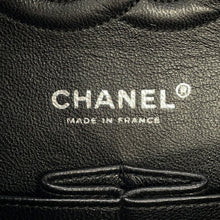 Load image into Gallery viewer, CHANEL Matelasse Double Flap Chain Shoulder Bag Black/WhiteA01112 Tweed Size 25

