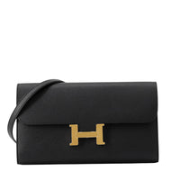 HERMES Constance to Go Black Epsom