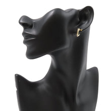 将图像加载到图库查看器中，TIFFANY&amp;Co. T One Hoop Diamond Earrings Size Extra Small69783015 18K Yellow Gold
