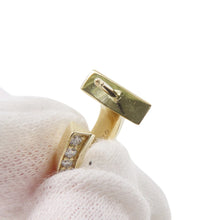 将图像加载到图库查看器中，TIFFANY&amp;Co. T One Hoop Diamond Earrings Size Extra Small69783015 18K Yellow Gold
