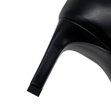 将图像加载到图库查看器中，HERMES Sandals Joy Black Leather Size 36
