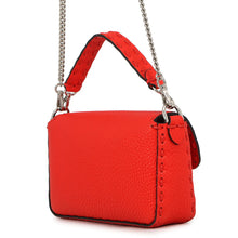 将图像加载到图库查看器中，FENDI Selleria Baguette 2-Way Chain Shoulder Bag Red8BS017 Leather Size Mini
