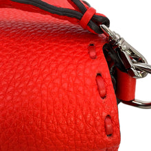 将图像加载到图库查看器中，FENDI Selleria Baguette 2-Way Chain Shoulder Bag Red8BS017 Leather Size Mini
