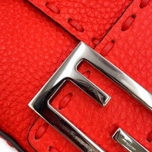 将图像加载到图库查看器中，FENDI Selleria Baguette 2-Way Chain Shoulder Bag Red8BS017 Leather Size Mini
