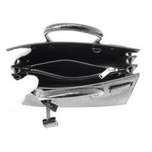 Load image into Gallery viewer, SAINT LAURENT PARIS Jour Baby Black421863 Croco embossed leather
