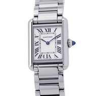 CARTIER Tank mast SM H29.5mm×W22mm Stainless Steel Silver DialWSTA0051