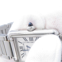 将图像加载到图库查看器中，CARTIER Tank mast SM H29.5mm×W22mm Stainless Steel Silver DialWSTA0051
