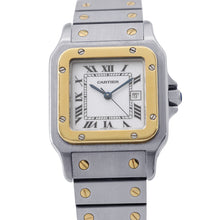 Load image into Gallery viewer, CARTIER Santos Galve LM H40.8mm×W29.0mm Stainless Steel K18YG White Dial81036288
