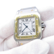 Load image into Gallery viewer, CARTIER Santos Galve LM H40.8mm×W29.0mm Stainless Steel K18YG White Dial81036288
