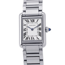 将图像加载到图库查看器中，CARTIER Tank mast SM H29.5mm×W22mm Stainless Steel Silver DialWSTA0051
