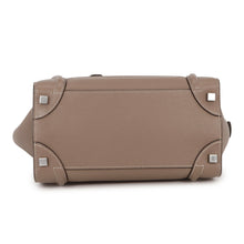 Load image into Gallery viewer, CELINE Luggage micro shopper Greige189793 Leather
