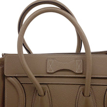 Load image into Gallery viewer, CELINE Luggage micro shopper Greige189793 Leather
