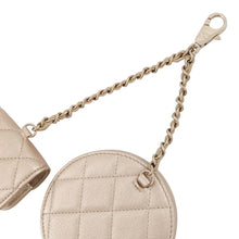 Load image into Gallery viewer, CHANEL 2024 Year Gift: Matelasse Coin Purse &amp; AirPods Case Gold Lambskin
