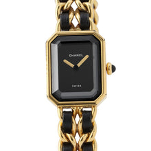 Load image into Gallery viewer, CHANEL Premiere L H26ｍｍ×W20mm Gold Plated Leather Black DialH0001
