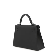 将图像加载到图库查看器中，HERMES Mini Kelly 2 Black Epsom
