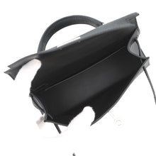 将图像加载到图库查看器中，HERMES Mini Kelly 2 Black Epsom
