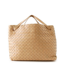 将图像加载到图库查看器中，Bottega Veneta INTRECCIATO Garda Tote Bag Beige600510 Leather Size Large
