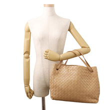 将图像加载到图库查看器中，Bottega Veneta INTRECCIATO Garda Tote Bag Beige600510 Leather Size Large
