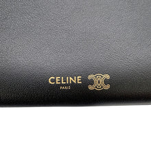 Load image into Gallery viewer, CELINE Trio Flap Shoulder Bag Black10P862O86 Leather

