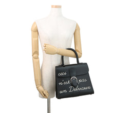 Load image into Gallery viewer, Delvaux Brillon Rumor BlackAA0376AAM099ZPV Box Calf Leather Size MM
