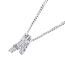 将图像加载到图库查看器中，HERMES Etrivière Pendant Size 42H124208B 0042 18K White Gold
