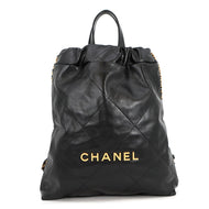 CHANEL CHANEL22 Backpack BlackAS3859-B08037-94305 Shiny Calf Leather Size Small