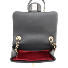 将图像加载到图库查看器中，CHANEL Matelasse Top Handle Mini Flap Bag BlackAS1357 Lambskin

