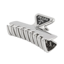 将图像加载到图库查看器中，PRADA Metal Hair Clip Steel Gray1IF103_2BA6_F0276 Aluminium Enamel
