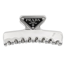 将图像加载到图库查看器中，PRADA Metal Hair Clip Steel Gray1IF103_2BA6_F0276 Aluminium Enamel
