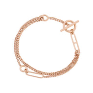 HERMES Echappee Bracelet Size SH 18K Pink Gold