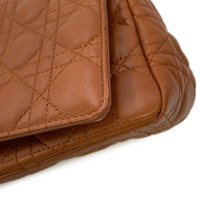 Load image into Gallery viewer, Dior Caro ChainShoulder Bag Brown Leather Size Large
