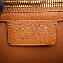 Load image into Gallery viewer, Dior Caro ChainShoulder Bag Brown Leather Size Large
