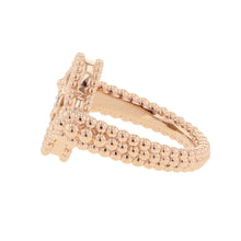 将图像加载到图库查看器中，Van Cleef &amp; Arpels Vintage Alhambra Reversible Ring Size 48/#8VCARPGV548/VCARPGV500 18K Pink Gold
