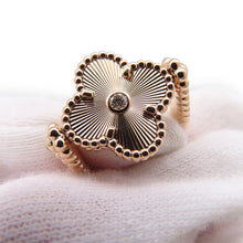 Load image into Gallery viewer, Van Cleef &amp; Arpels Vintage Alhambra Reversible Ring Size 48/#8VCARPGV548/VCARPGV500 18K Pink Gold
