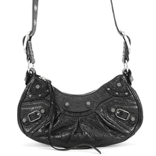 Load image into Gallery viewer, BALENCIAGA Le Cagoule Shoulder Bag Black671309 Leather Size XS
