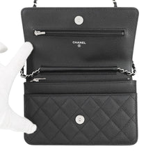 Load image into Gallery viewer, CHANEL Chain wallet BlackAP0250 Caviar Leather
