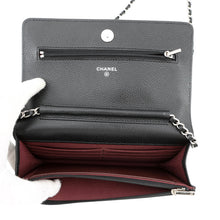 Load image into Gallery viewer, CHANEL Chain wallet BlackAP0250 Caviar Leather

