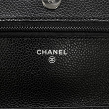 Load image into Gallery viewer, CHANEL Chain wallet BlackAP0250 Caviar Leather
