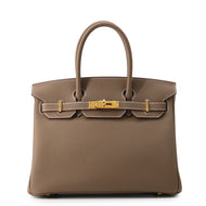 HERMES Birkin Etoupe Togo Leather Size 30