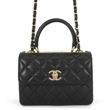 将图像加载到图库查看器中，CHANEL Trendy CC 2WAY Handbag BlackAS4654 Lambskin
