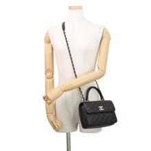将图像加载到图库查看器中，CHANEL Trendy CC 2WAY Handbag BlackAS4654 Lambskin
