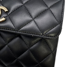 将图像加载到图库查看器中，CHANEL Trendy CC 2WAY Handbag BlackAS4654 Lambskin
