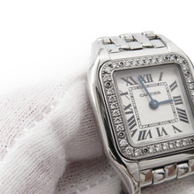 Load image into Gallery viewer, CARTIER PANTHERE de Cartier SM Diamond Bezel H30mm×W22mm Stainless Steel White DialW4PN0007
