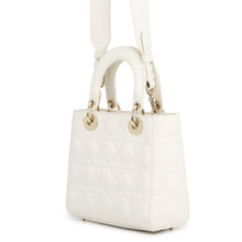 Load image into Gallery viewer, Dior Lady Dior My ABC Cannage Latte WhiteM0538OCAL_M030 Lambskin Size Small
