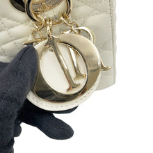 Load image into Gallery viewer, Dior Lady Dior My ABC Cannage Latte WhiteM0538OCAL_M030 Lambskin Size Small
