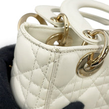 Load image into Gallery viewer, Dior Lady Dior My ABC Cannage Latte WhiteM0538OCAL_M030 Lambskin Size Small
